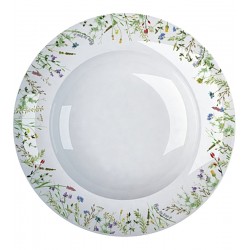 Prato 24cm Fundo Versa Blumen Porcelana Germer